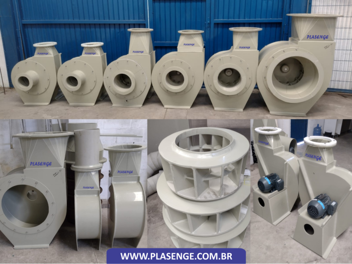 Exaustores e Rotores em Polipropileno
