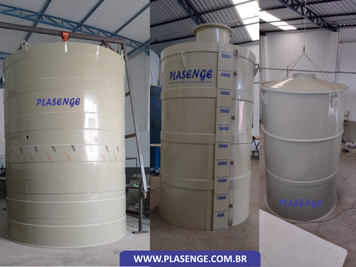 Tanque em Polipropileno com Sistema de Agitação